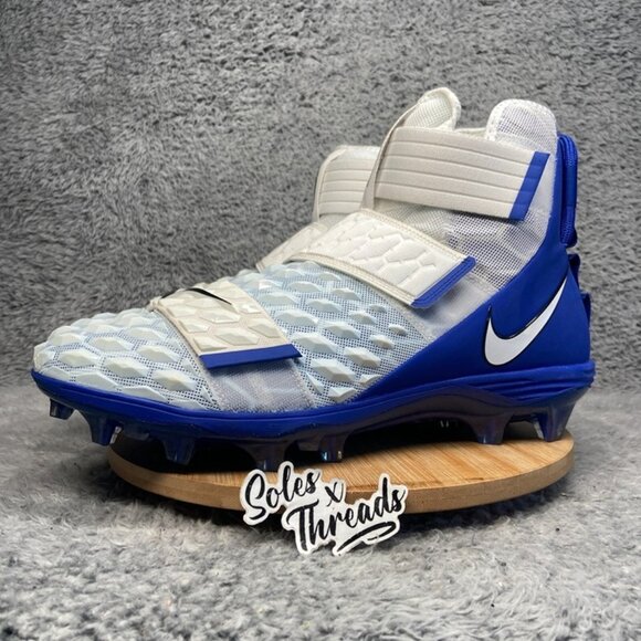 Nike Force Savage Elite 2 White Royal Blue Size 16 Men Football BV3962-105 - Picture 4 of 7